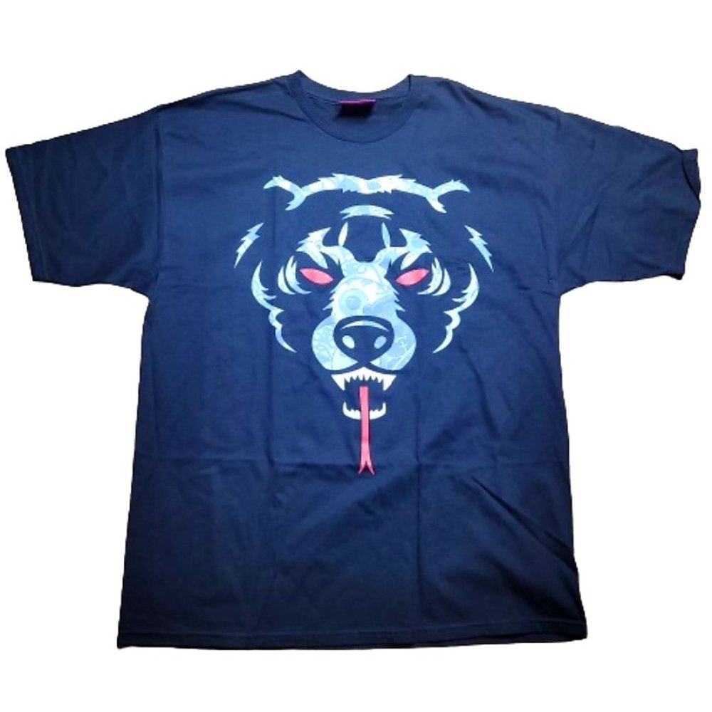 Mishka MNWKA Big Bear Face Logo Graphic T-shirt | Black | XL
